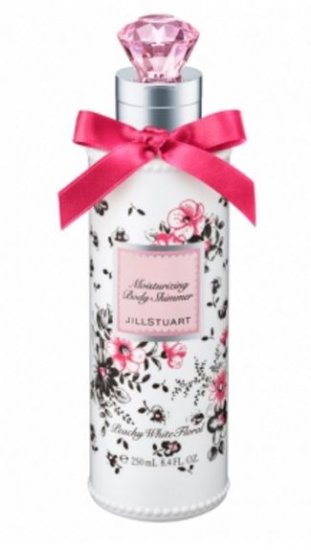 JILL STUART Peachy White Floral Moisturizing Body Shimmer - Click Image to Close